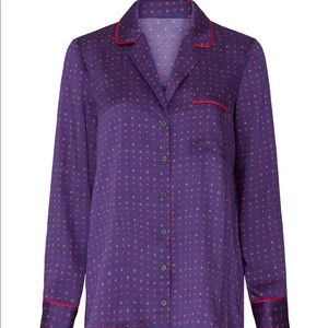 Thakoon Collective Printed Pajama Shirt size 2